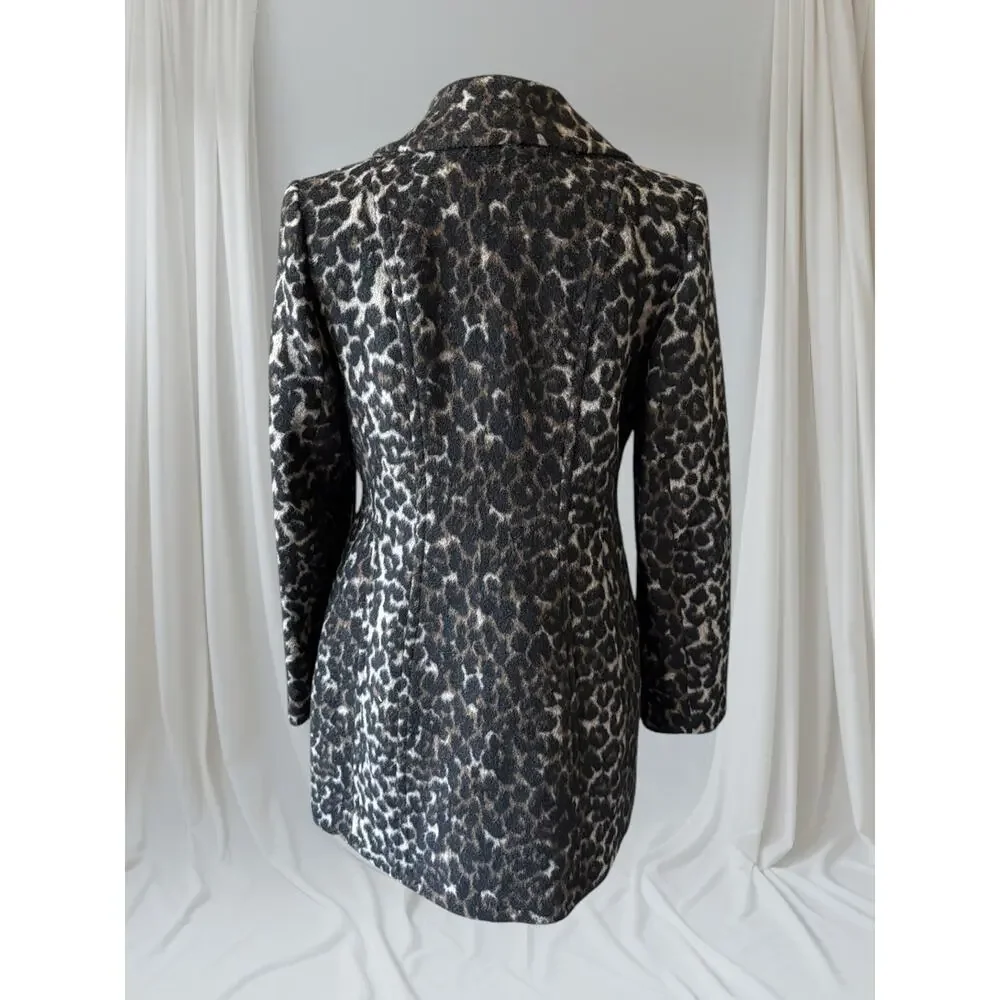Leopard Print Statement Coat, S